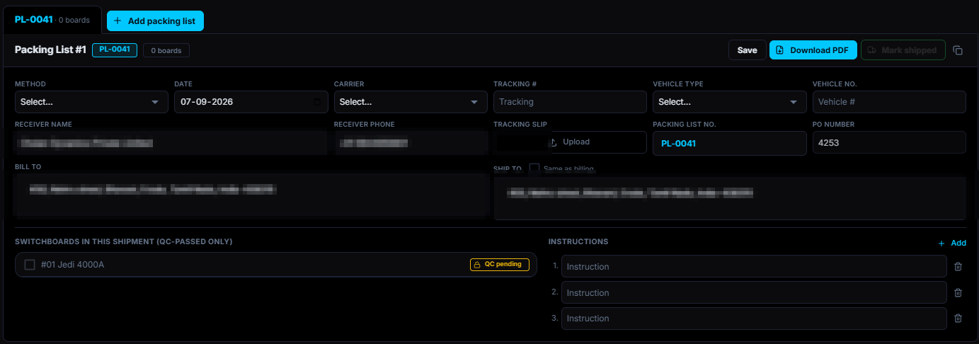 Forge Epic, Logistics
